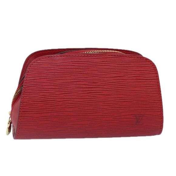 Louis Vuitton Dauphine Red Leather Clutch Bag (Pre-Owned) - Picture 1 of 16